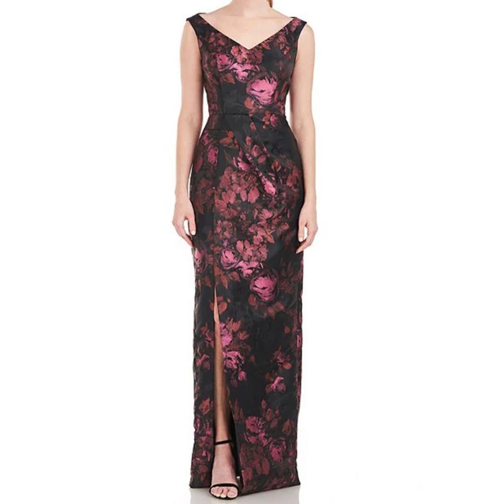 Kay Unger Jacquard Gown NWT Size 18 - Picture 2 of 4